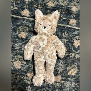 Plush Stuffed Animal Toy - Cream and Brown